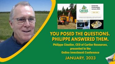 Questions, Questions, Questions! – Philippe Cloutier provided the answers in this Online Investment Conference presentation