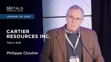 Philippe Cloutier Presents to Metals Investor Forum, January 27-28