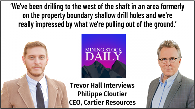 ‘We’re really impressed by what we’re pulling out of the ground.’ Philippe Cloutier tells Mining Stock Daily at PDAC